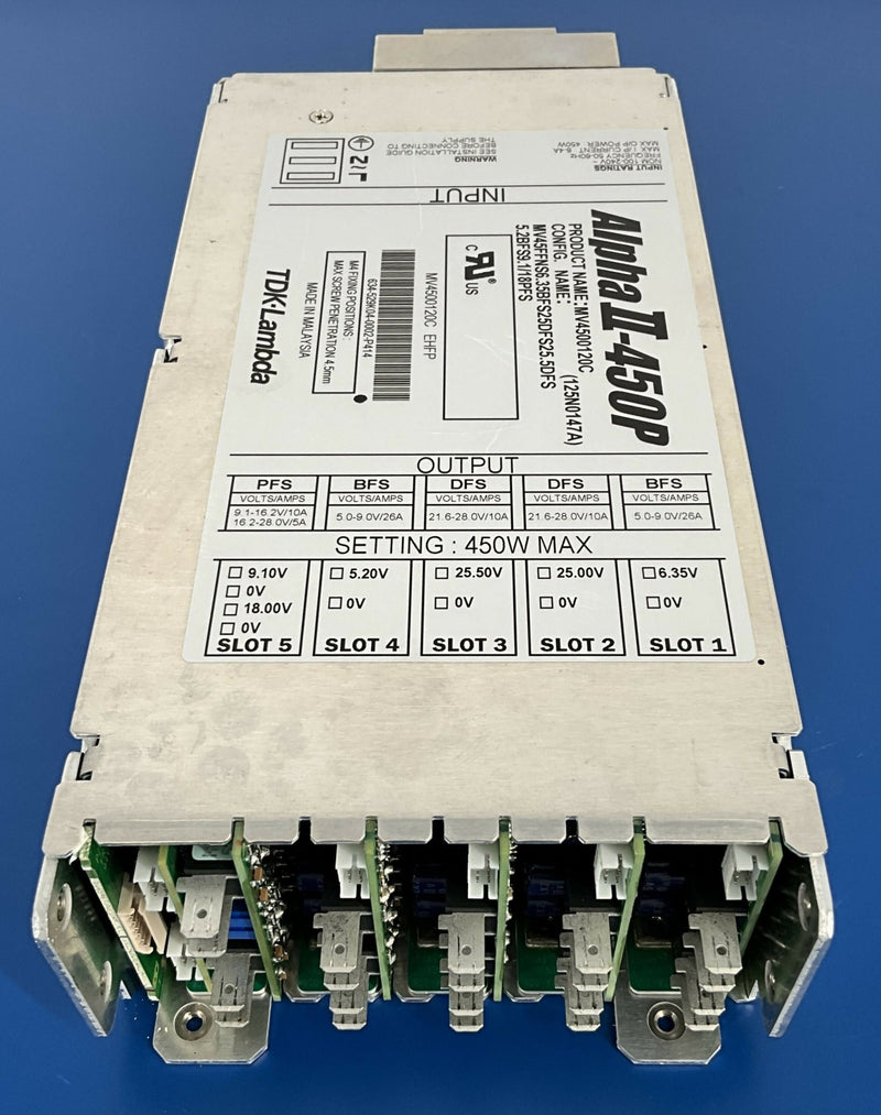 ALPHA II-450P POWER SUPPLY (MV4500120C/125N0147A ) TDK-LAMBDA