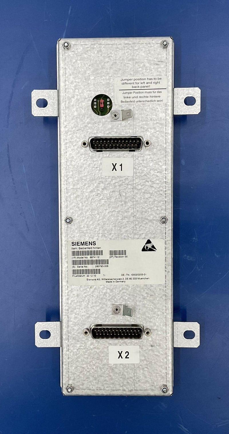 CONTROL PANEL BACK FACELIFT (08874112/8874112) SIEMENS