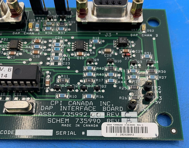 DAP INTERFACE BOARD (735992-00 REV D) CPI