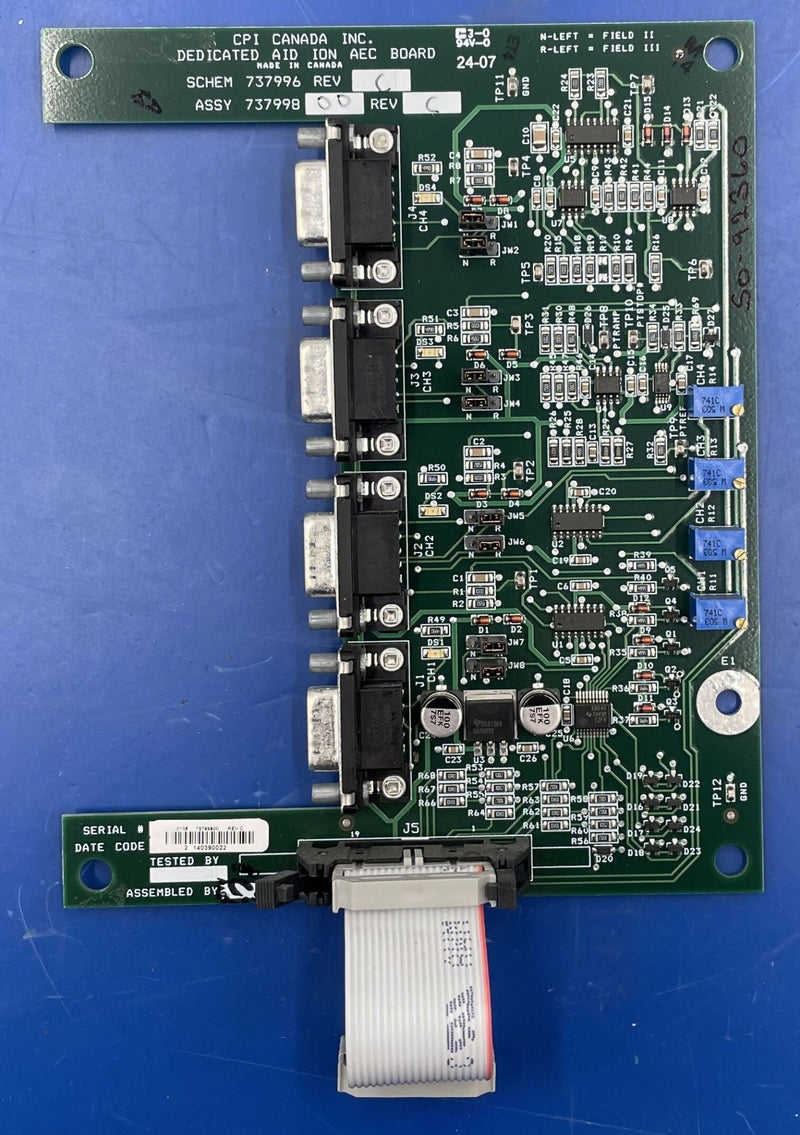 DEDICATED AID ION AEC PCB (727998-00 REVC/727996) CPI