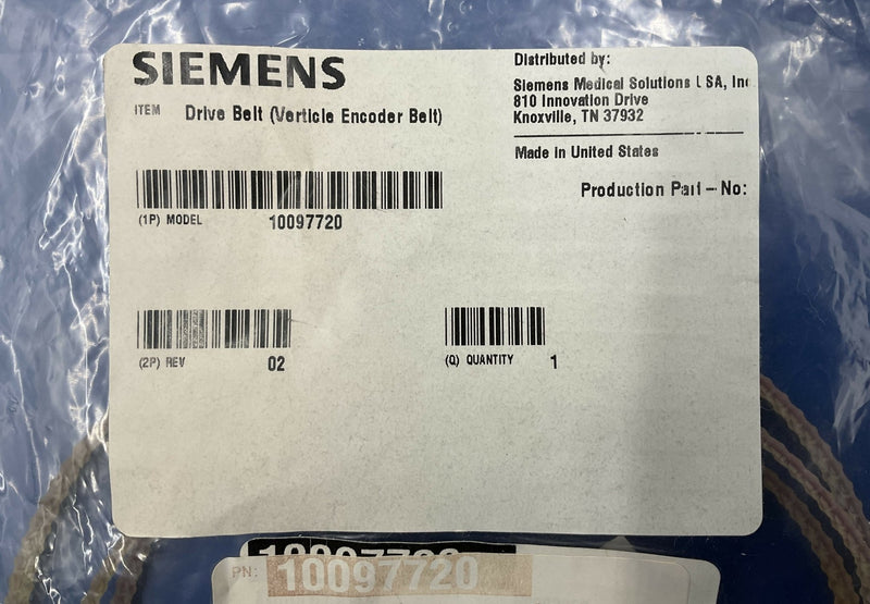 Drive Belt (Vertical Encoder Belt) (10097720) SIEMENS