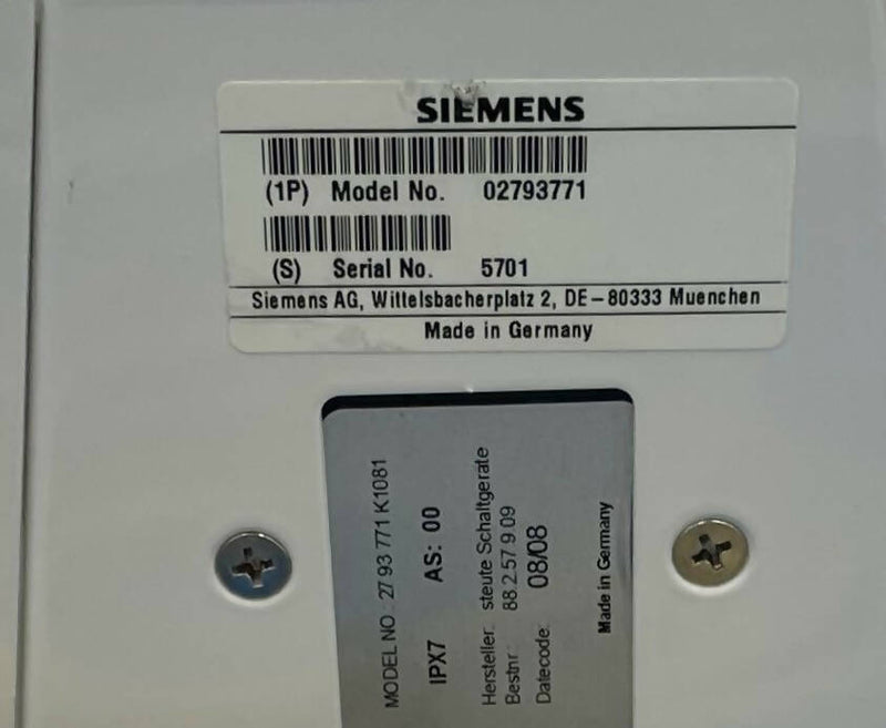 FOOT SWITCH (02793771/2793771) SIEMENS