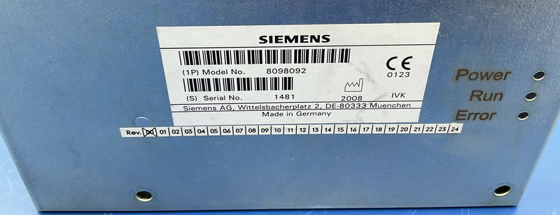 GANTRY PANEL CONTROL RIGHT (8098092/08098092) SIEMENS