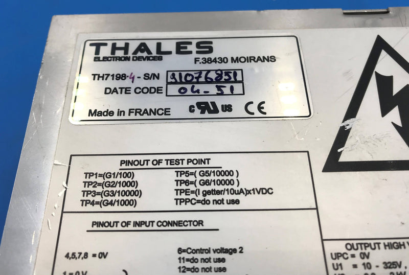 Image Intensifier HV Power Supply (TH-7198-4)Thales