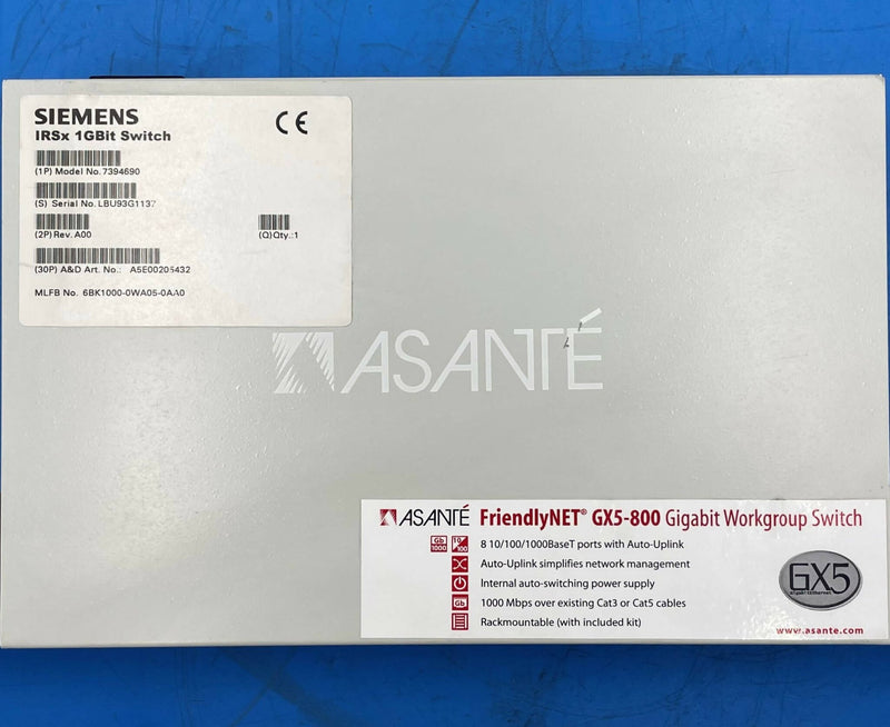 IRS 1 GBIT SWITCH/8 PORT (8379310/7394690/7541829/GX5-800) SIEMENS