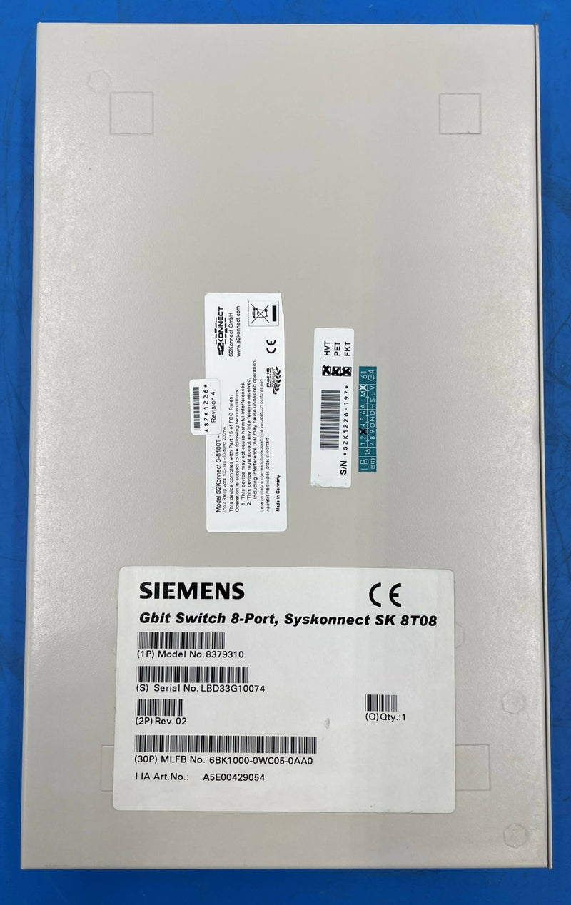 IRS1 1GBit 8 PORT SWITCH (8379310/S-8180T) SIEMENS