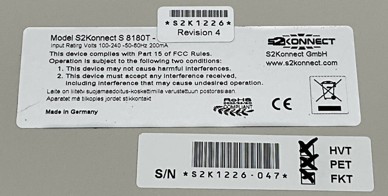 IRS1 1GBit 8 PORT SWITCH (8379310/S-8180T) SIEMENS