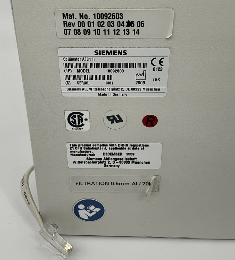 MULTILEAF COLLIMATOR N UT II (10092603) SIEMENS