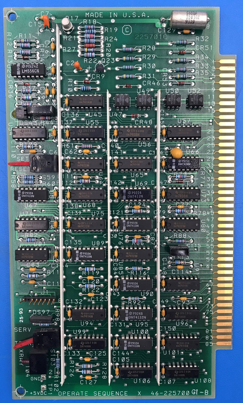 Operate Sequence X Board (46-225700 G1-B) GE Advantx