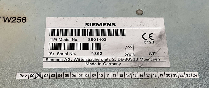 PANEL CONTROL LEFT (8901402 REV02) SIEMENS