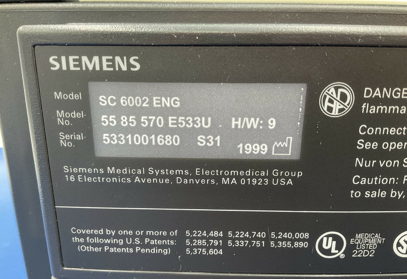 PATIENT MONITOR (5585570/SC 2006ENG) SIEMENS