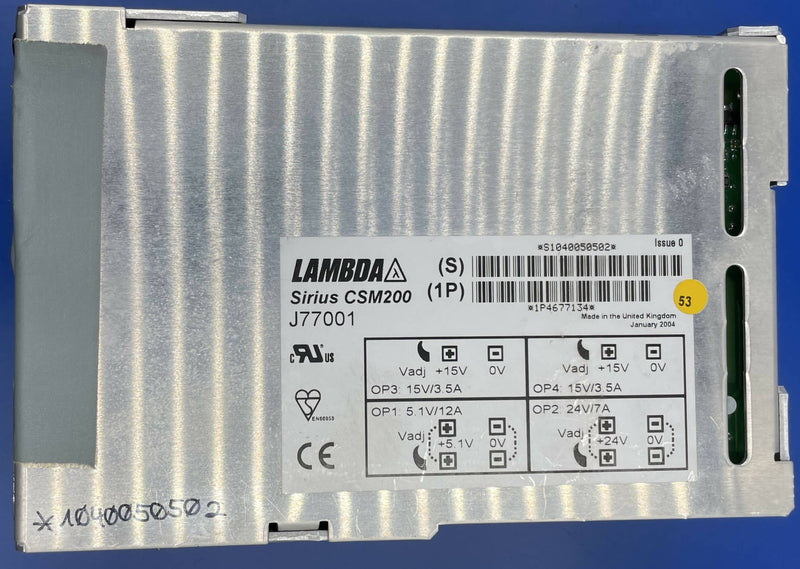 POWER SUPPLY CSM200/J77001 (4677134) SIEMENS/LAMBDA