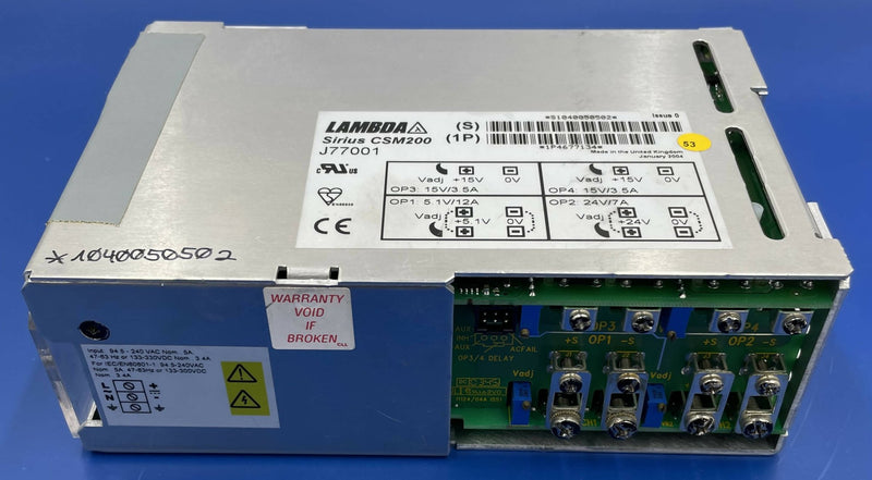 POWER SUPPLY CSM200/J77001 (4677134) SIEMENS/LAMBDA