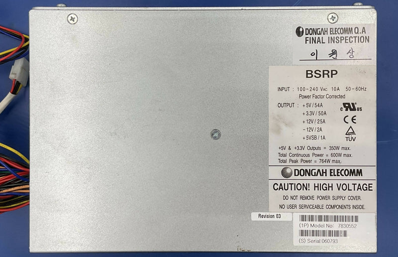 POWER SUPPLY HOST 2 (7830552 (REV 3)) SIEMENS