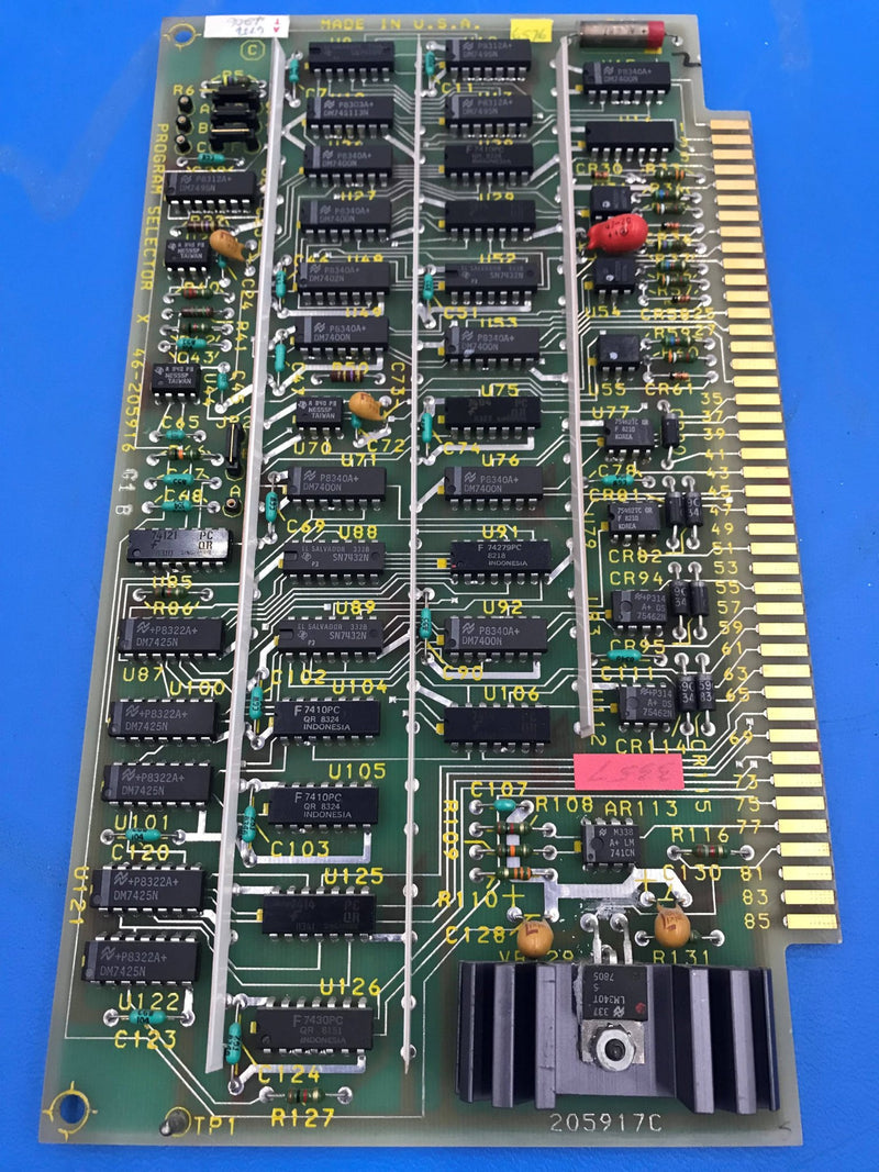 Program Selector X Board (46-205916 G1 B)GE Advantx