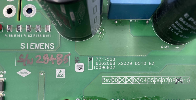 RECTIFIER A100_D510 BOARD (7717528/07717510/07717569) SIEMENS