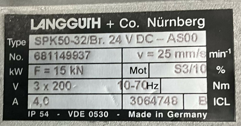 SPINDLE DRIVE 24V DC-AS00 (3064748/3064748) PHILIPS