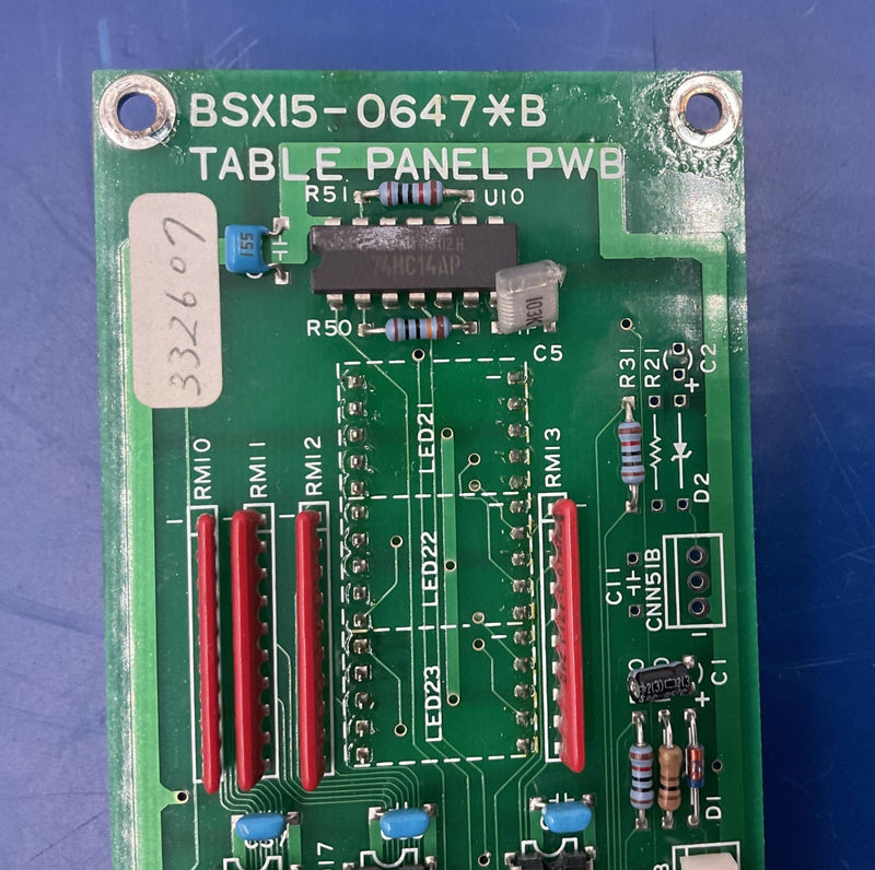 TABLE PANEL BOARD (BSX15-0647*B/BSX15-0971) TOSHIBA