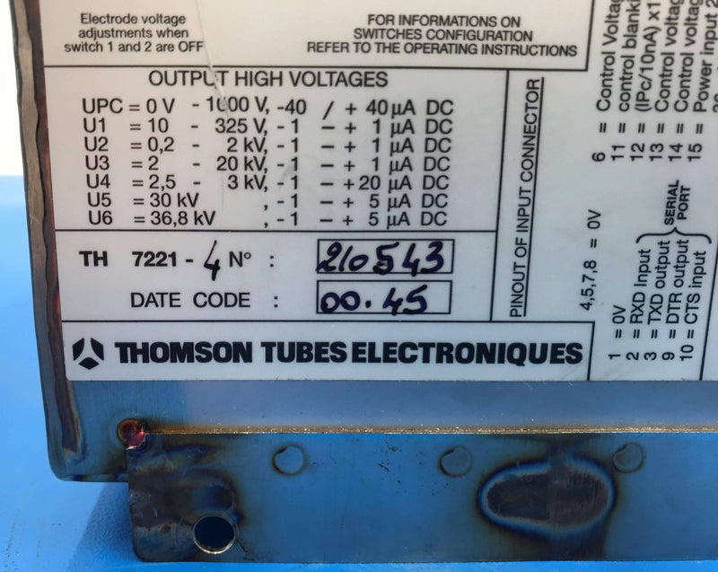 Thales HV II Power Supply (TH-7221-4) THALES