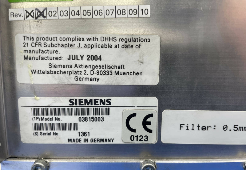 TUBE COLLIMATOR_B_F (03815003/3815003) SIEMENS