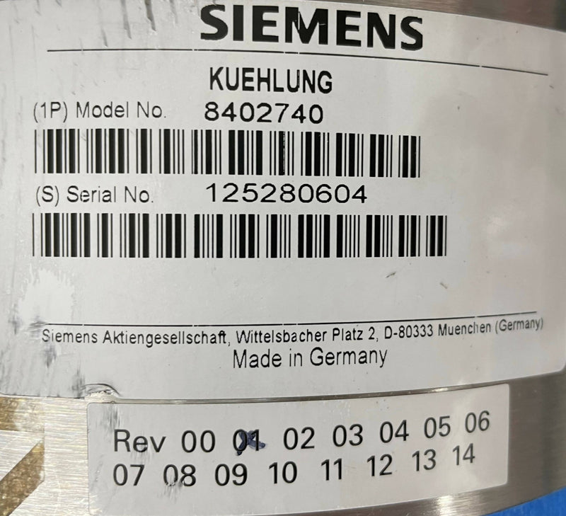 TUBE COOLING UNIT (8402740/0802740) SIEMENS