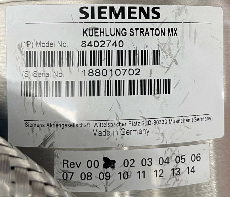 TUBE COOLING UNIT (8402740/0802740) SIEMENS