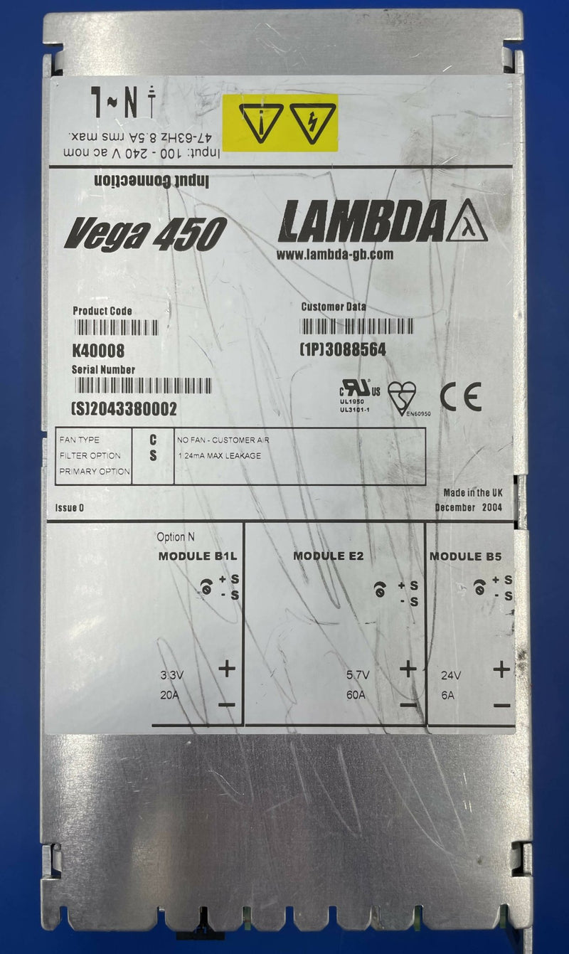 VEGA 450 POWER SUPPLY (3088564/K40008) SIEMENS