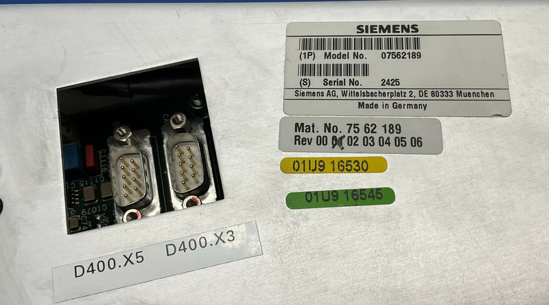 XRS ELECTRONIC BOX W/D400 BOARD (07562189/7562189) SIEMENS